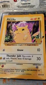Pokemon oversized Pikachu trainer card